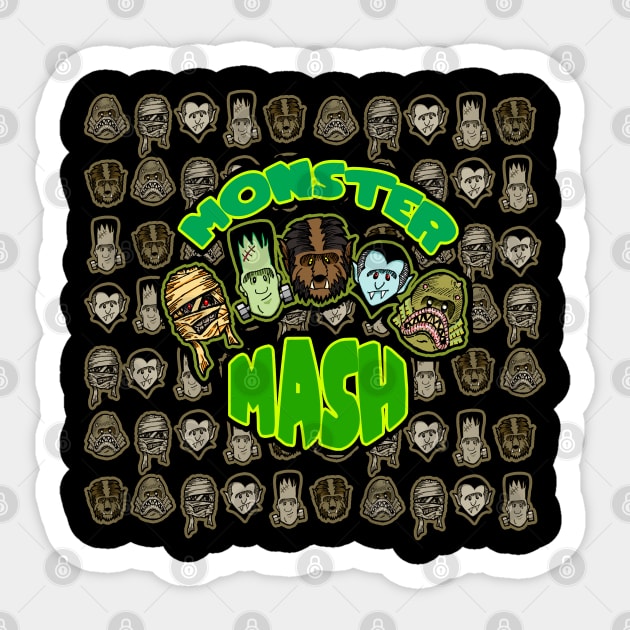 Monster Mash Sticker by SquareDog